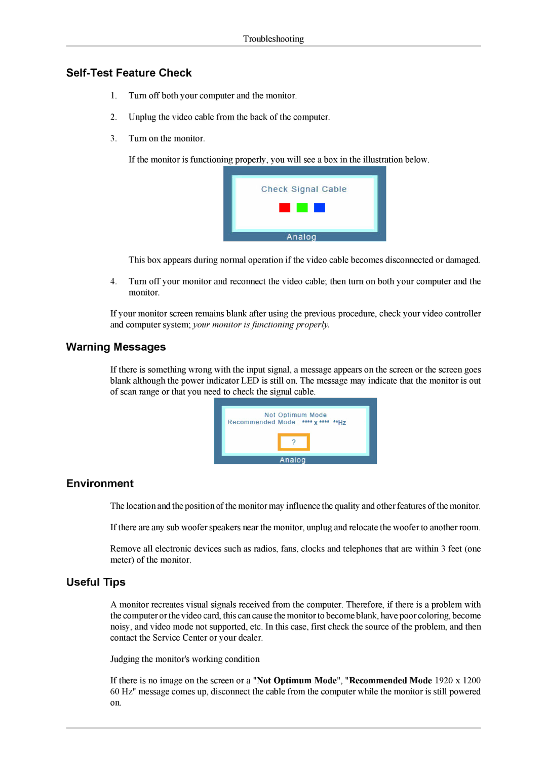 Samsung LS24LIUJFVSEN, LS24LIUJFV/EN, LS22LIUJFV/EN, LS22LIUJFV/EDC, LS22LIUJF2/CI, LS22LIUJFVSEN manual Environment 