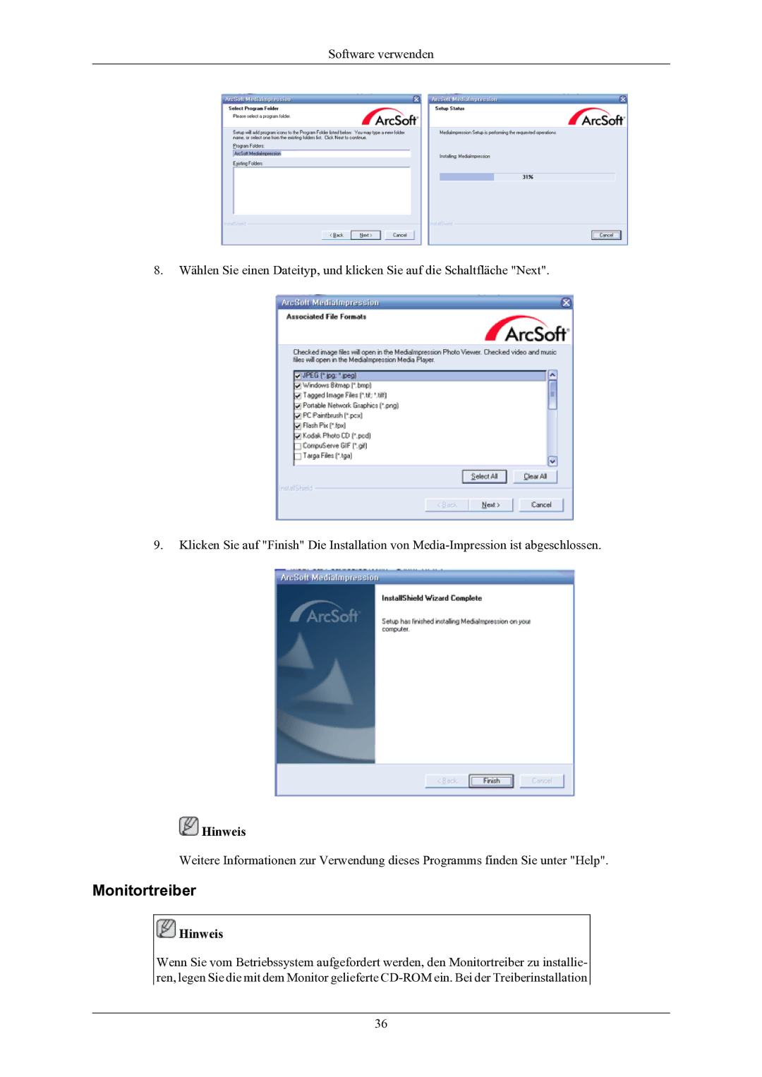 Samsung LS22LIUJFV/EN, LS24LIUJFV/EN manual Monitortreiber 