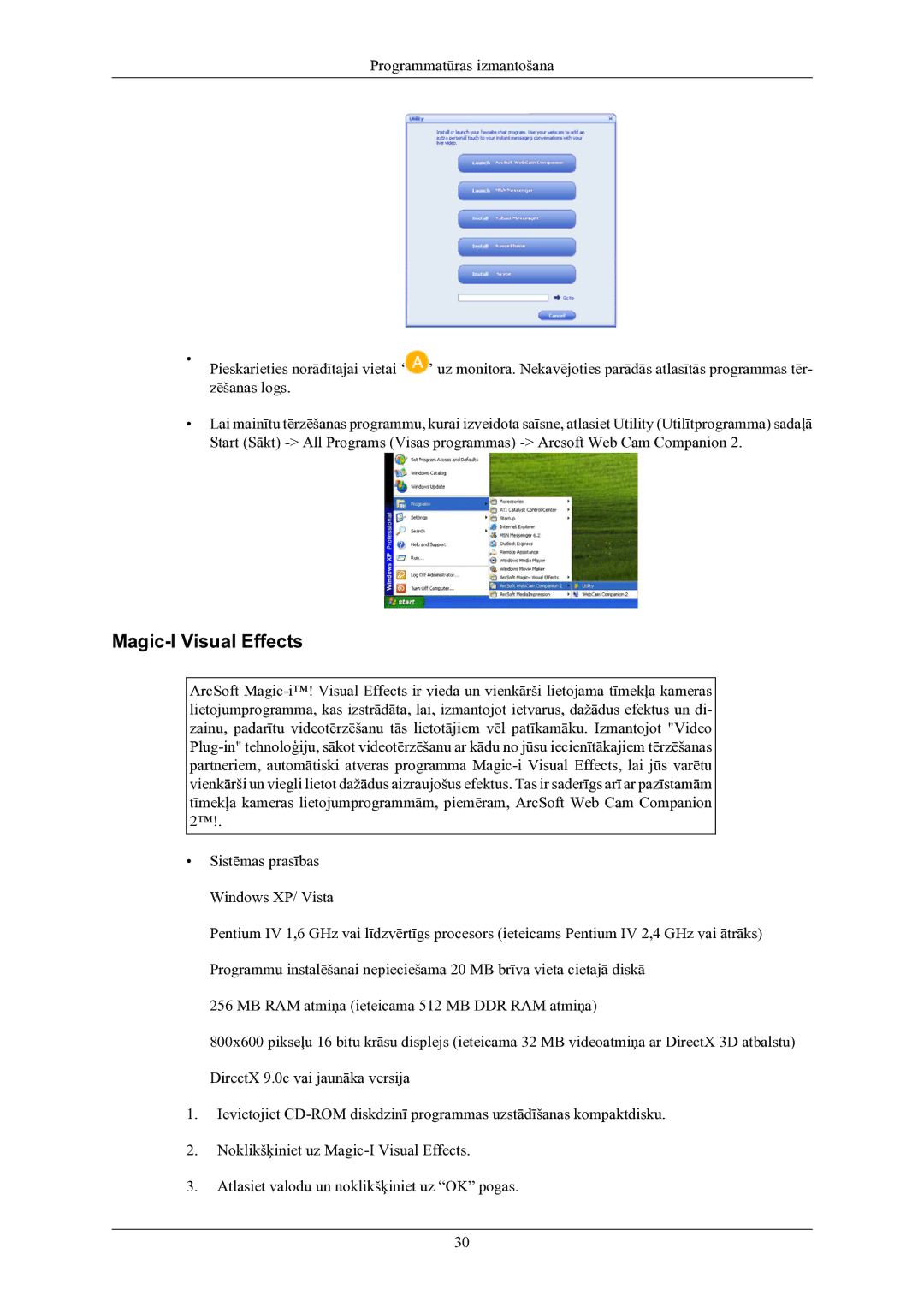 Samsung LS22LIUJFV/EN, LS24LIUJFV/EN manual Magic-I Visual Effects 