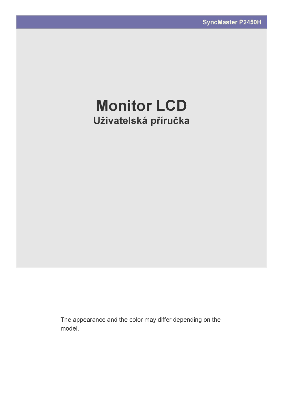 Samsung LS24LRZKUV/EN manual Monitor LCD 