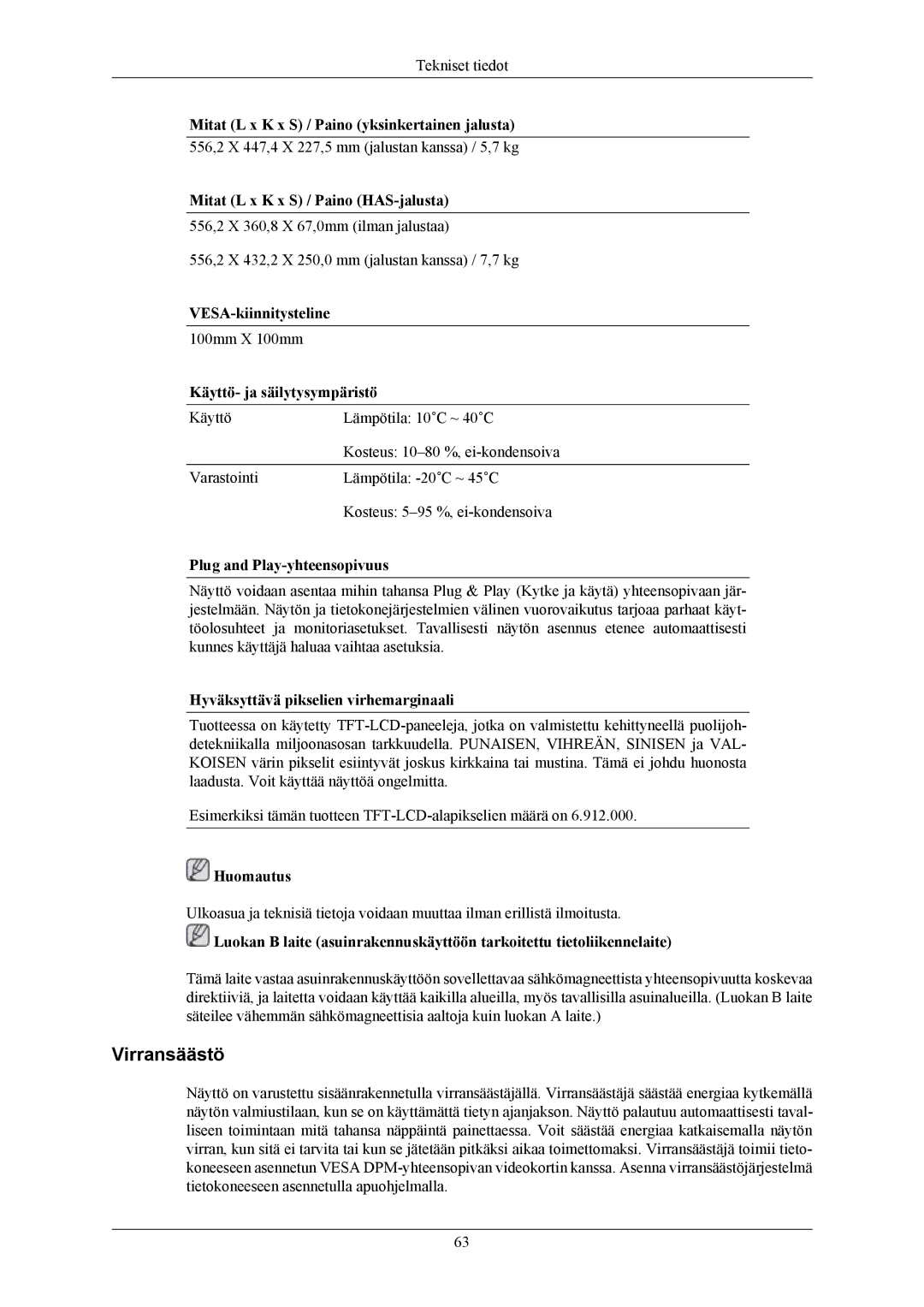 Samsung LS24MYKABCA/EN, LS24MYKABC/EDC manual 100mm X 100mm 