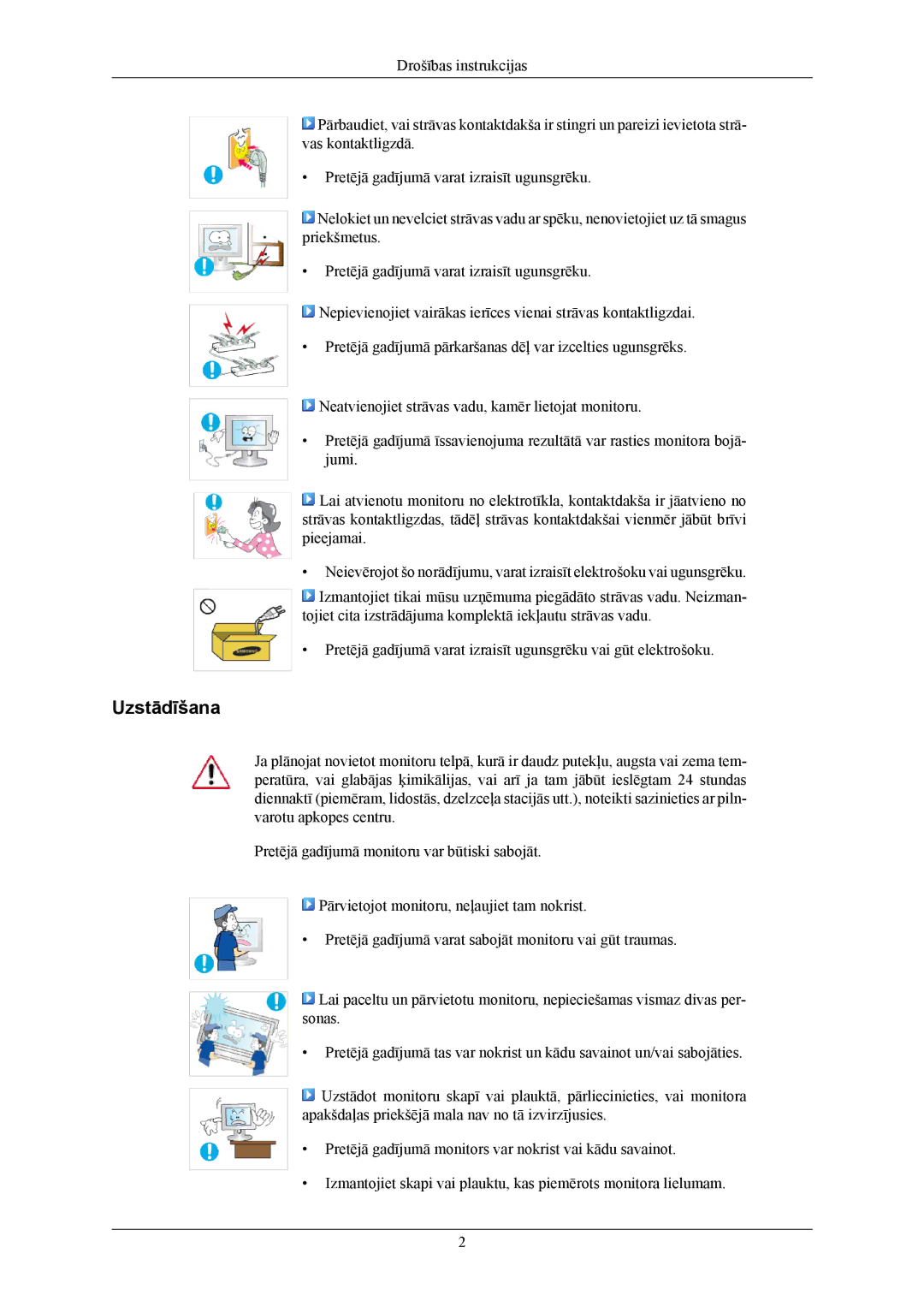 Samsung LS24MYKABC/EDC, LS24MYKABCA/EN manual Uzstādīšana 