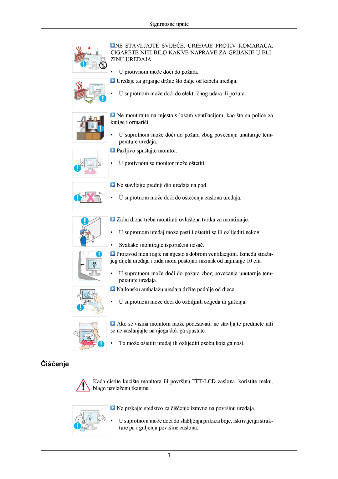 Samsung LS24MYKABCA/EN, LS24MYKABC/EDC manual Čišćenje 