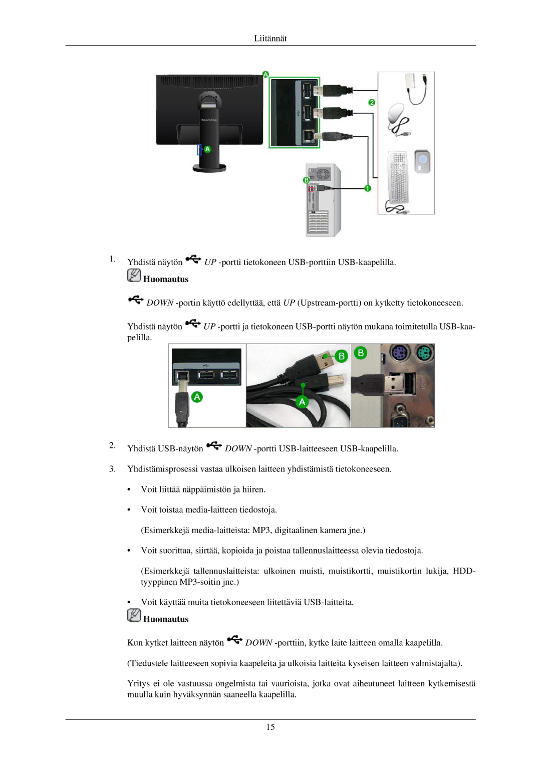 Samsung LS24MYNKBBA/EN, LS24MYNKBB/EDC manual Huomautus 