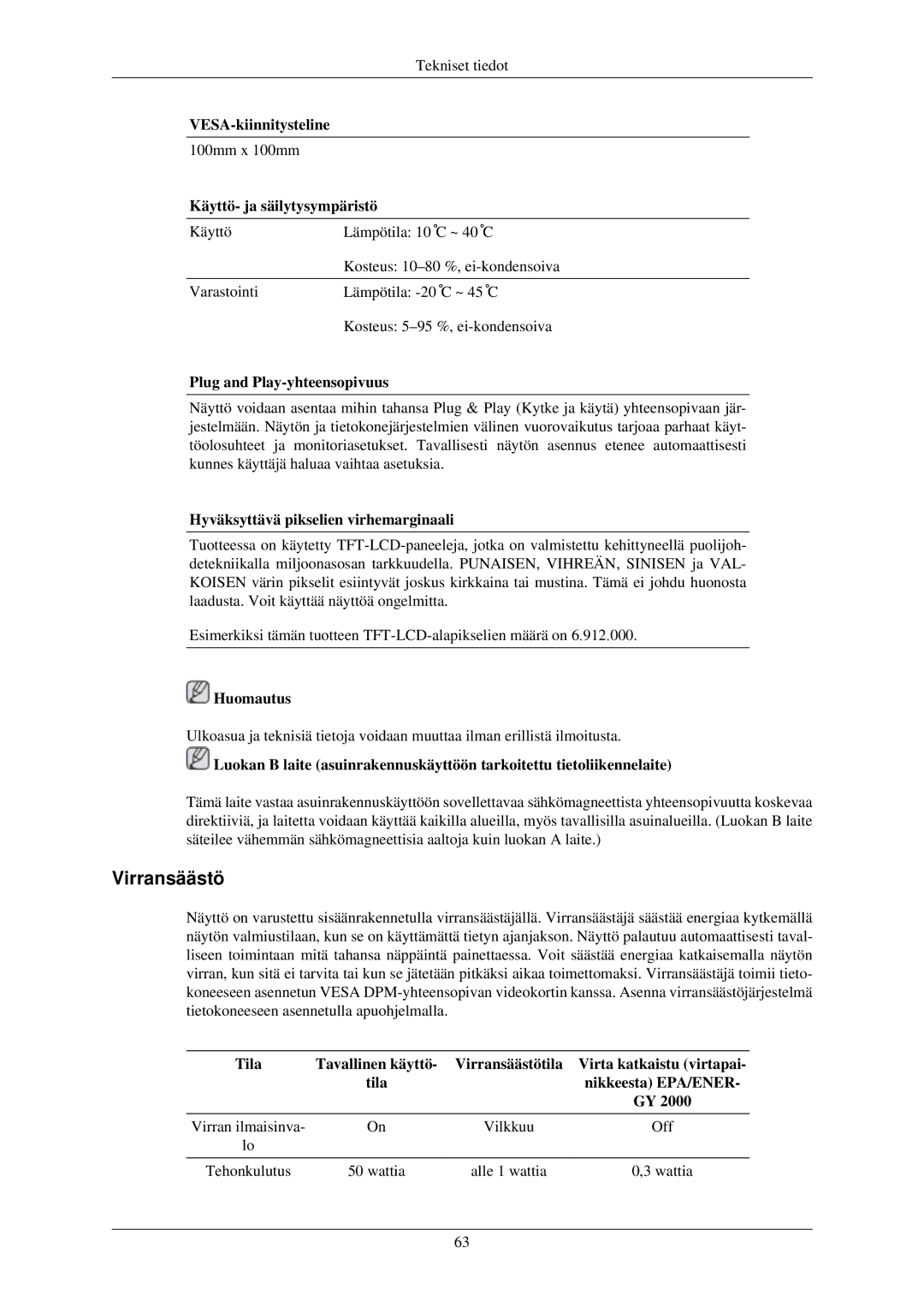 Samsung LS24MYNKBBA/EN, LS24MYNKBB/EDC manual 100mm x 100mm 