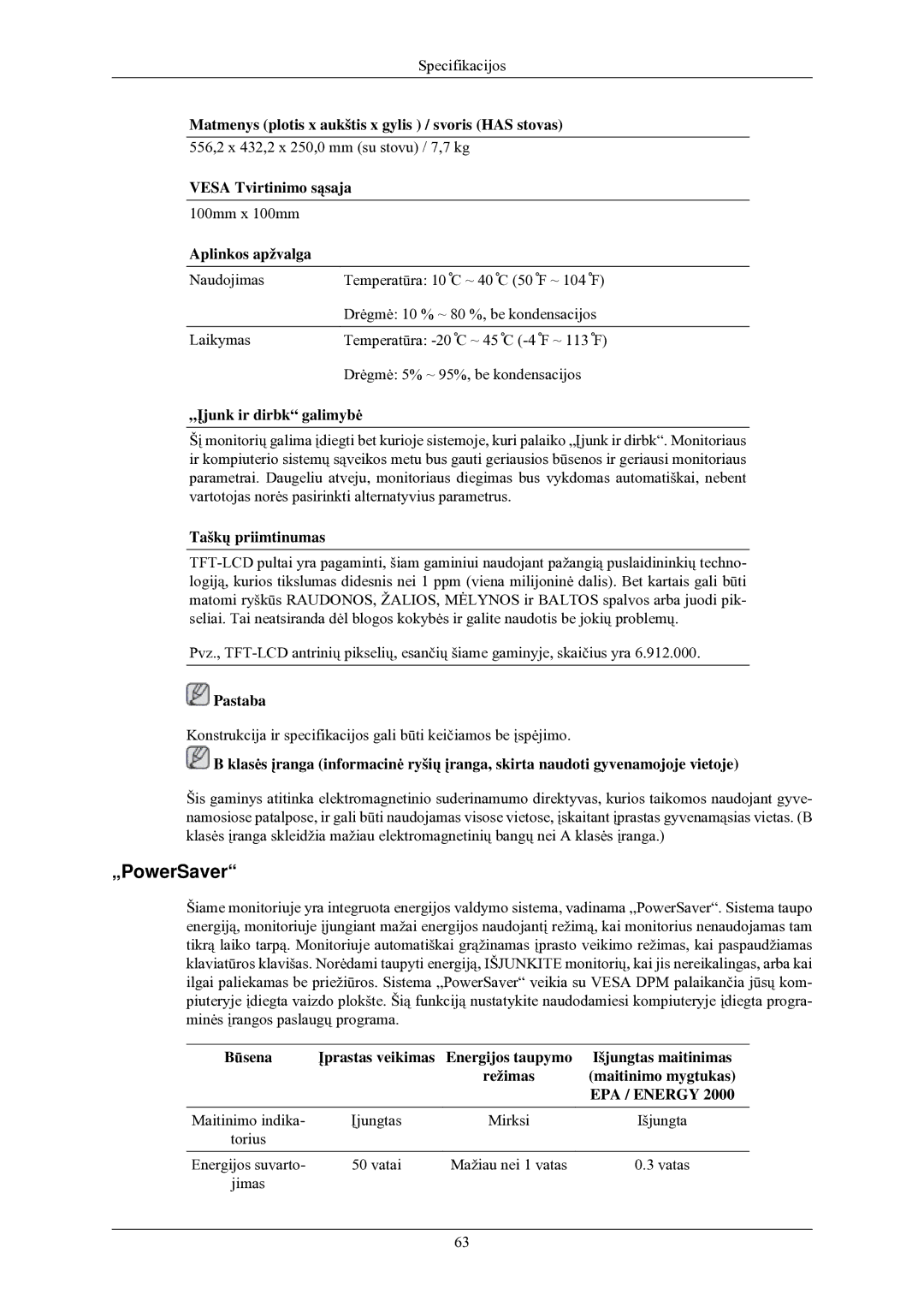 Samsung LS24MYNKBB/EDC manual 100mm x 100mm 