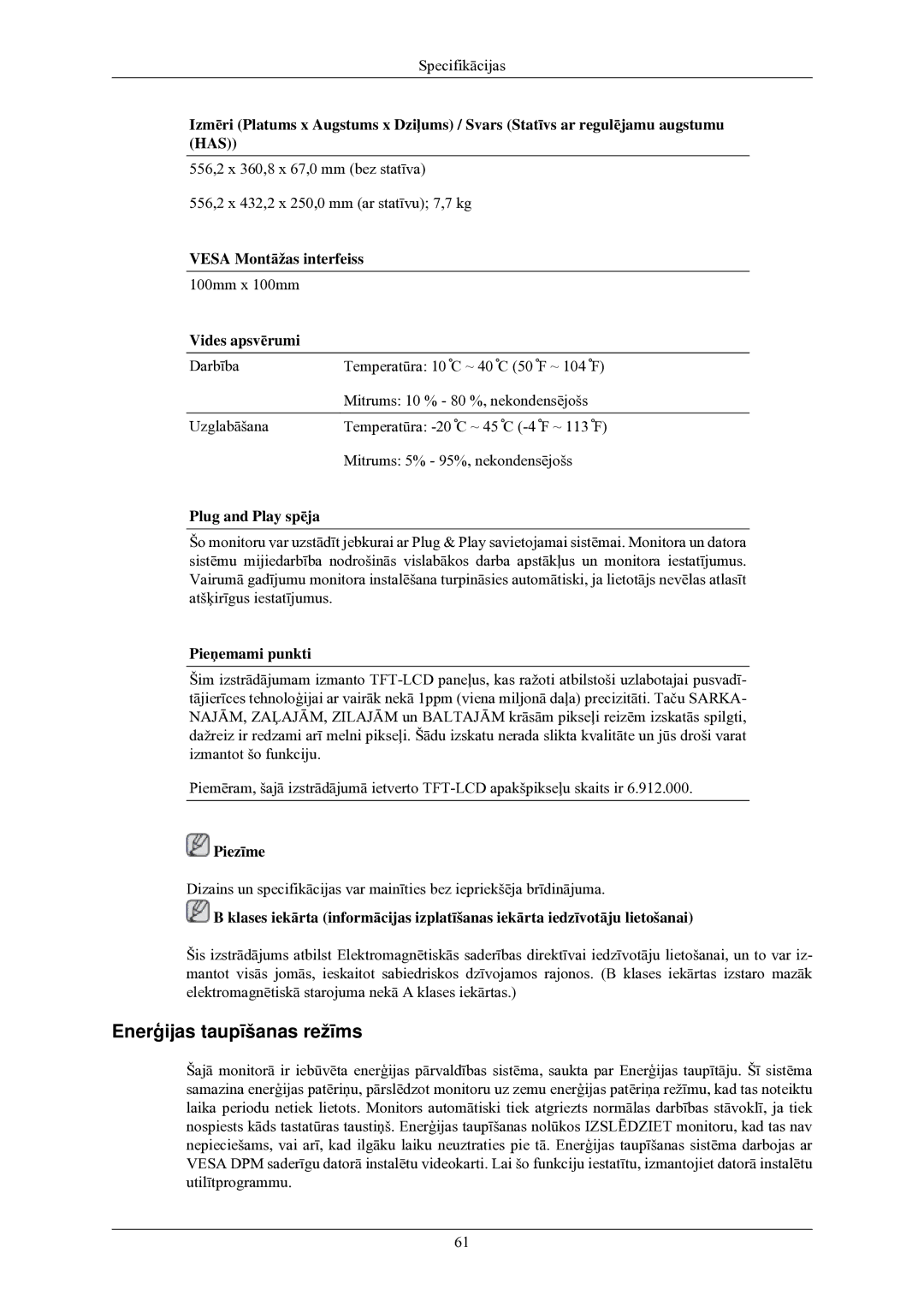 Samsung LS24MYNKBB/EDC manual 100mm x 100mm 