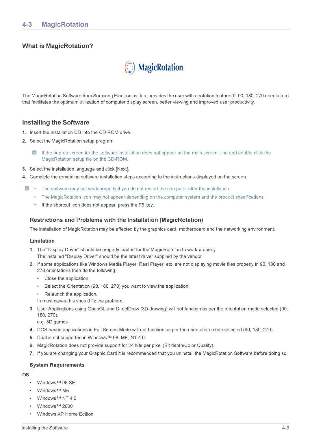 Samsung LS24MYPEBV/EN manual What is MagicRotation? 