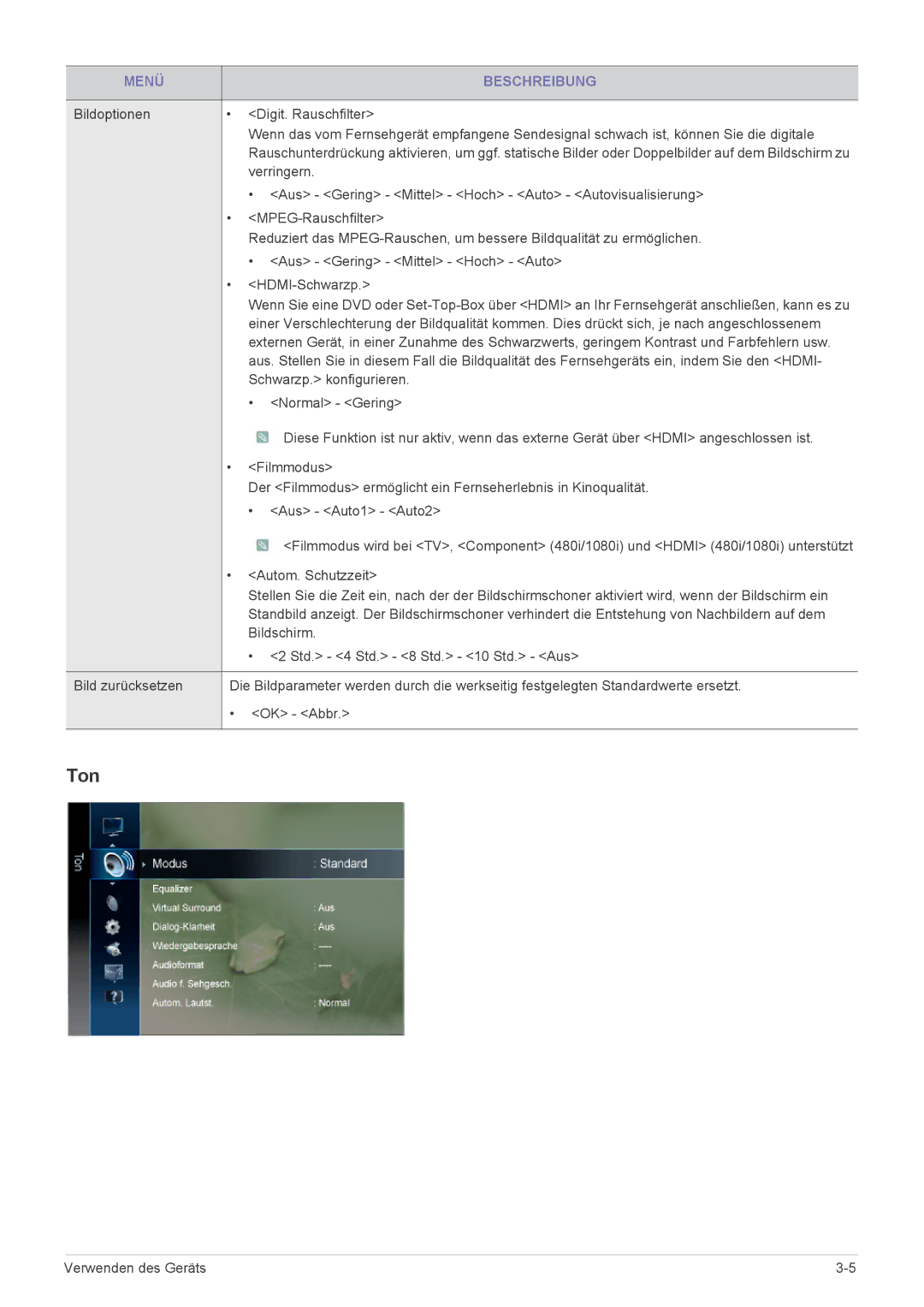 Samsung LS23PTDSF/EN, LS24PTDSF/EN, LS20PTDSF/EN, LS22PTDSF/EN manual Ton 