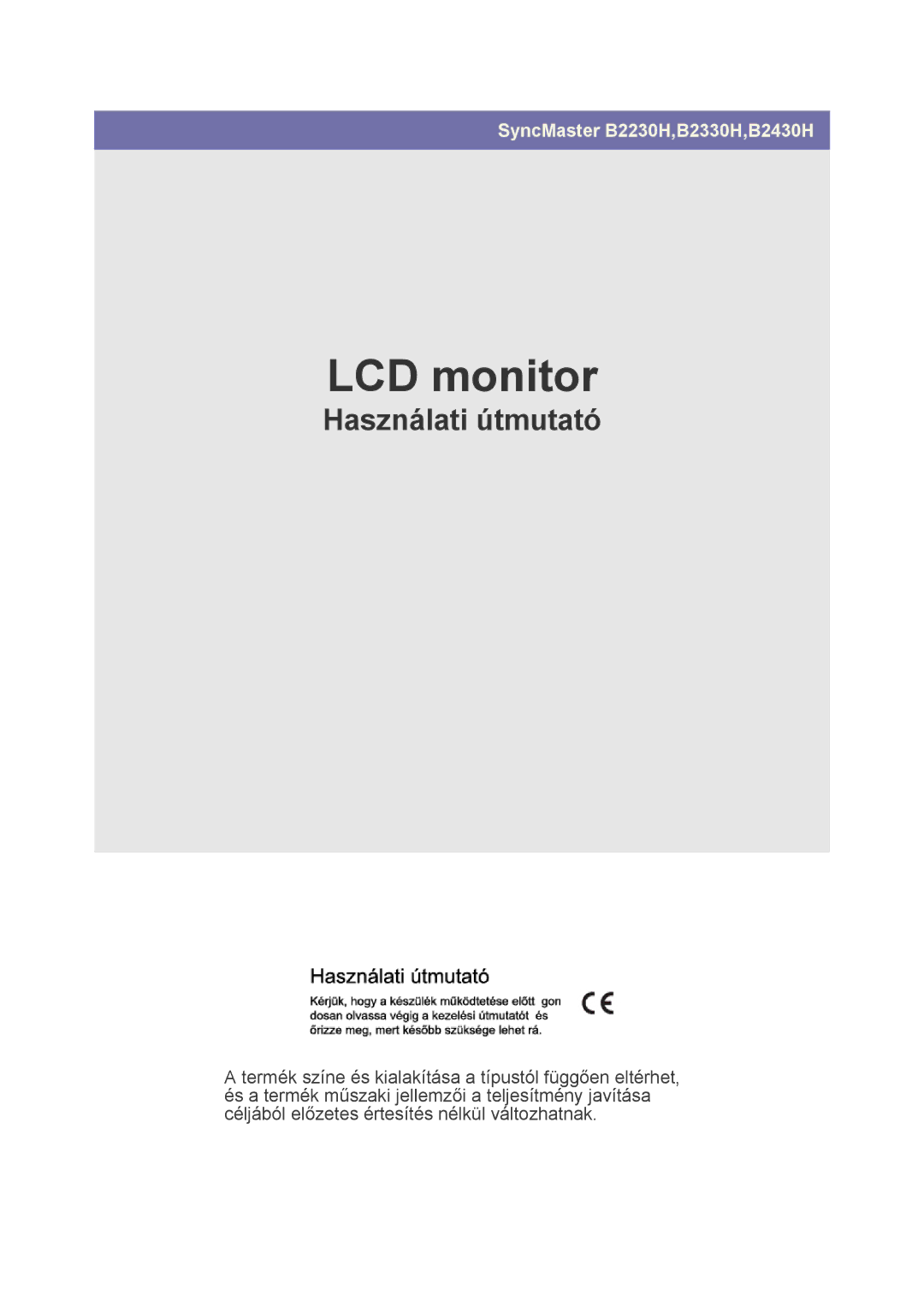 Samsung LS22PUHKFY/EN, LS23PUHKF/EN, LS22PUHKF/EN, LS24PUHKF/EN manual LCD-skärm 