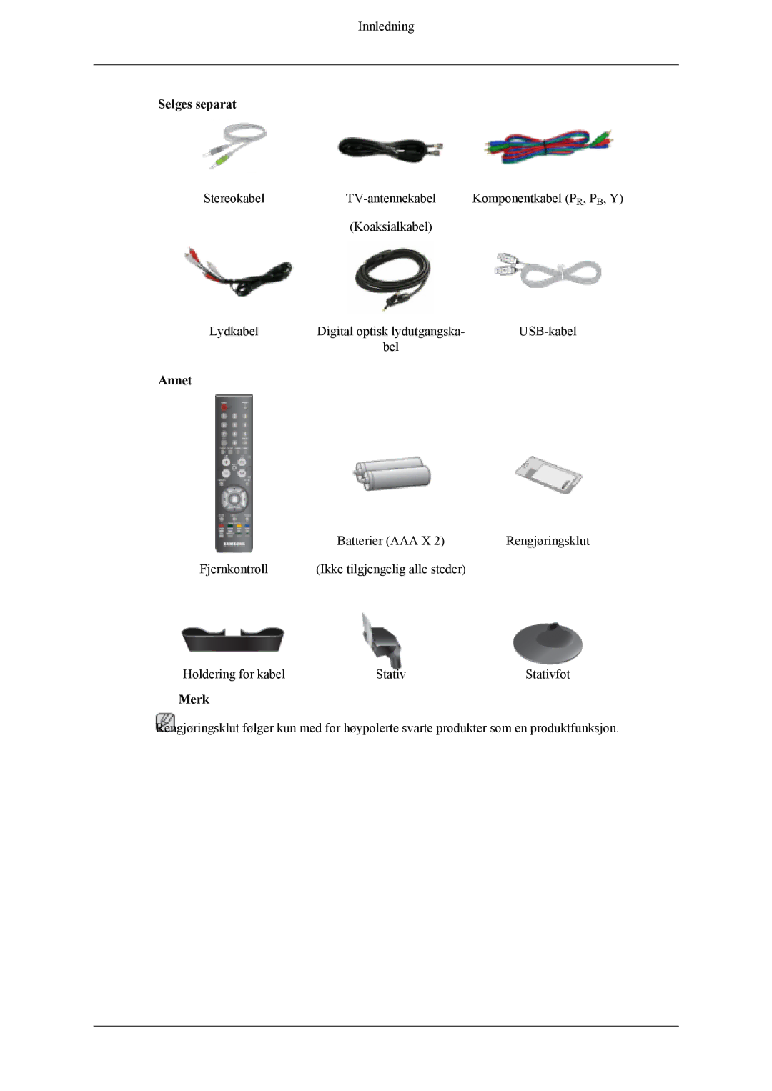 Samsung LS26TDVSUV/XE, LS24TDVSUV/EN, LS24TDDSUV/EN, LS26TDDSUV/EN, LS26TDVSUV/EN, LS24TDVSUV/XE manual Annet 