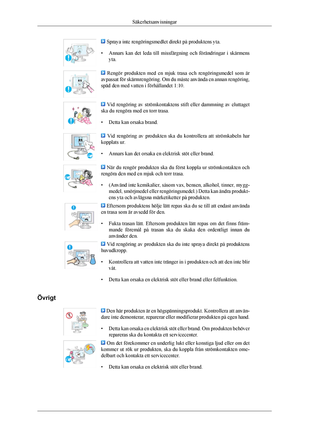 Samsung LS26TDVSUV/XE, LS24TDVSUV/EN, LS24TDDSUV/EN, LS26TDDSUV/EN, LS26TDVSUV/EN, LS24TDVSUV/XE manual Övrigt 