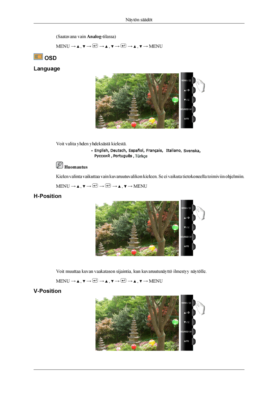 Samsung LS24TWHSUV/EN, LS24TWQSUV/EN, LS26TWQSUV/EN, LS26TWHSUV/EN manual Osd, Language 