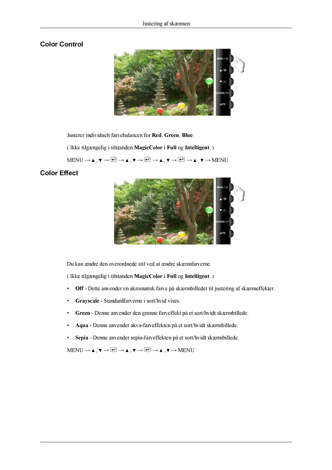 Samsung LS24TWHSUV/EN, LS24TWQSUV/EN, LS26TWQSUV/EN, LS26TWHSUV/EN manual Color Control, Color Effect 