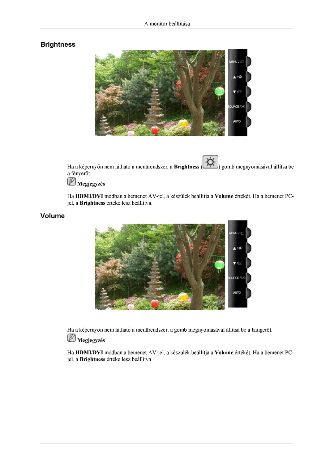 Samsung LS24TWHSUV/EN, LS24TWQSUV/EN, LS26TWQSUV/EN, LS26TWHSUV/EN manual Brightness, Volume 