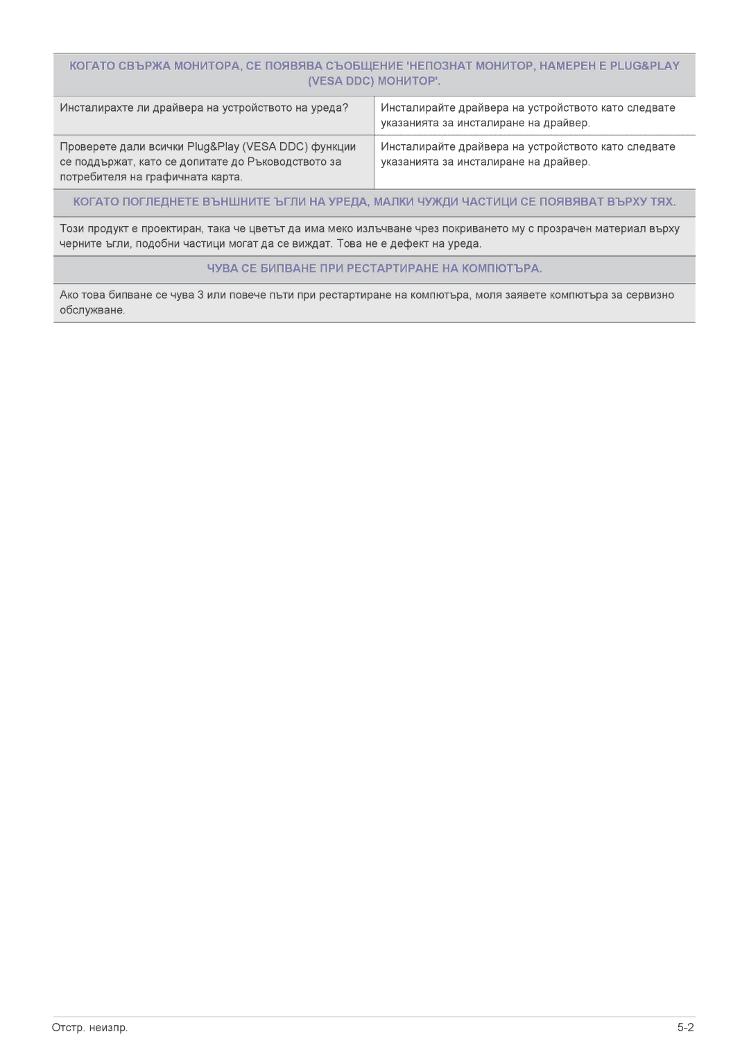 Samsung LS23X3HKFN/EN, LS24X3HKFN/EN, LS22X3HKFN/EN, LS22X3HKFE/EN manual Чува СЕ Бипване ПРИ Рестартиране НА Компютъра 