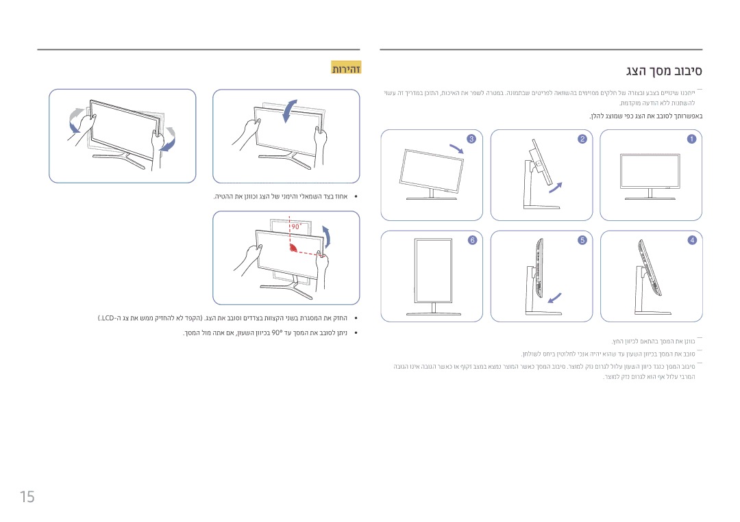 Samsung LS25HG50FQMXCH manual היטהה תא ןנווכו גצה לש ינמיהו ילאמשה דצב זוחא 