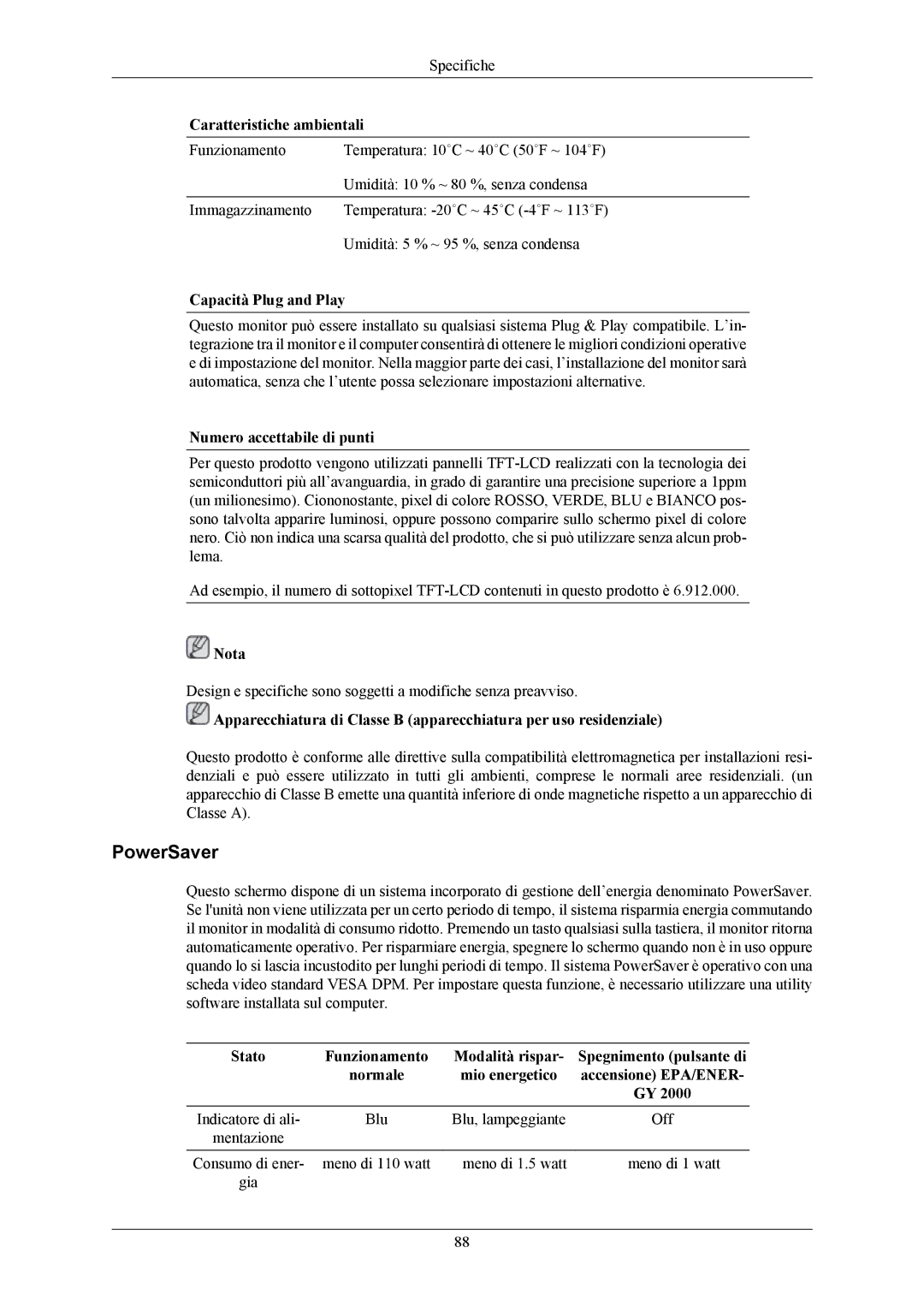 Samsung LS26KIEEFV/EDC, LS26KIERBV/EDC, LS24KIEEFV/EDC, LS24KIERBQ/EDC, LS26KIERBQ/EDC manual PowerSaver 