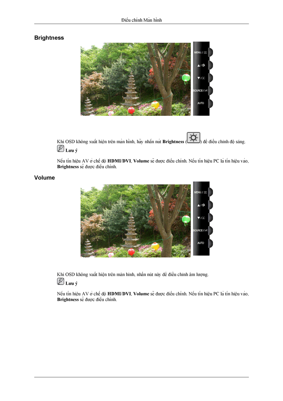 Samsung LS26TWHSUV/XV manual Brightness, Volume 