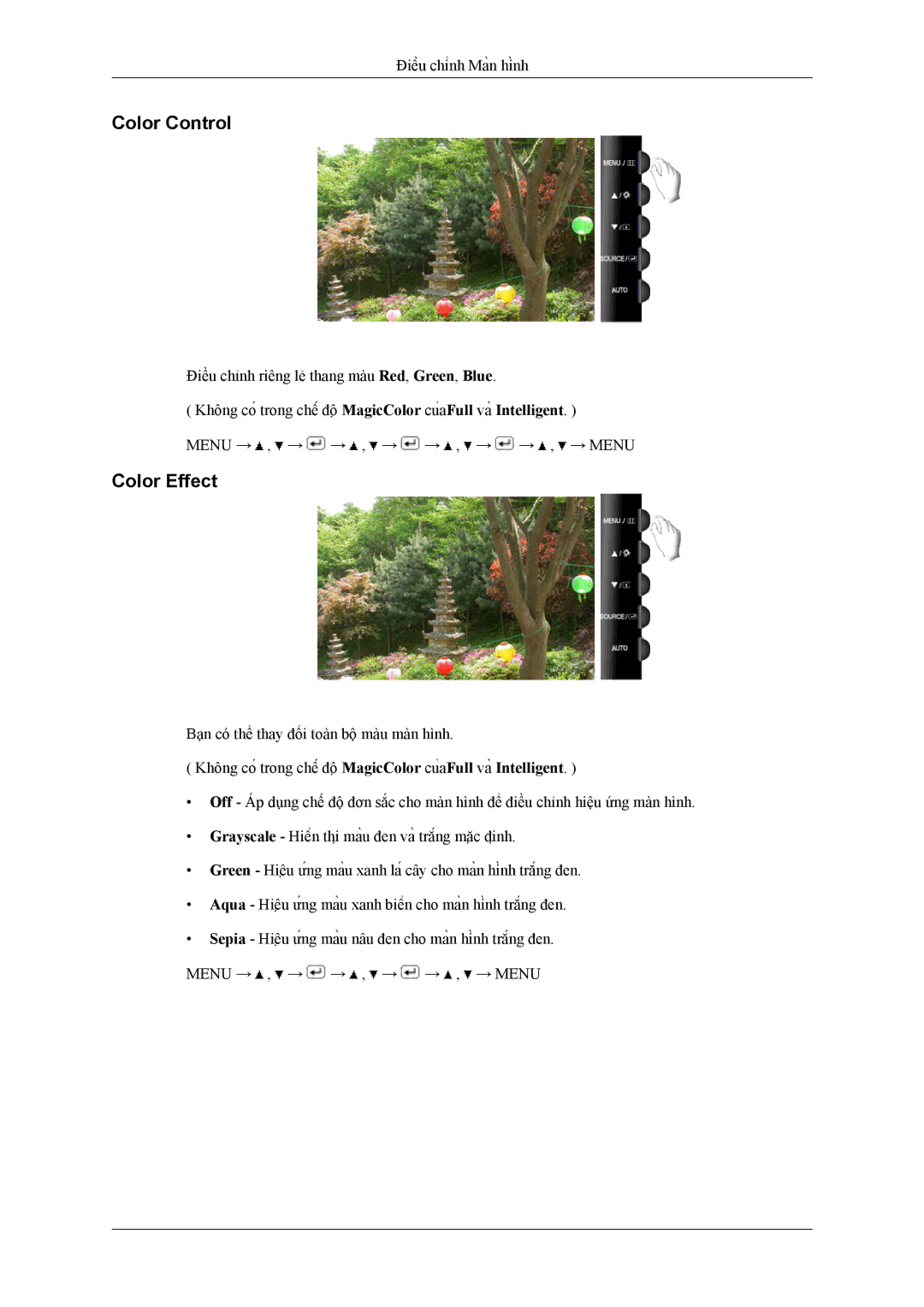 Samsung LS26TWHSUV/XV manual Color Control, Color Effect 