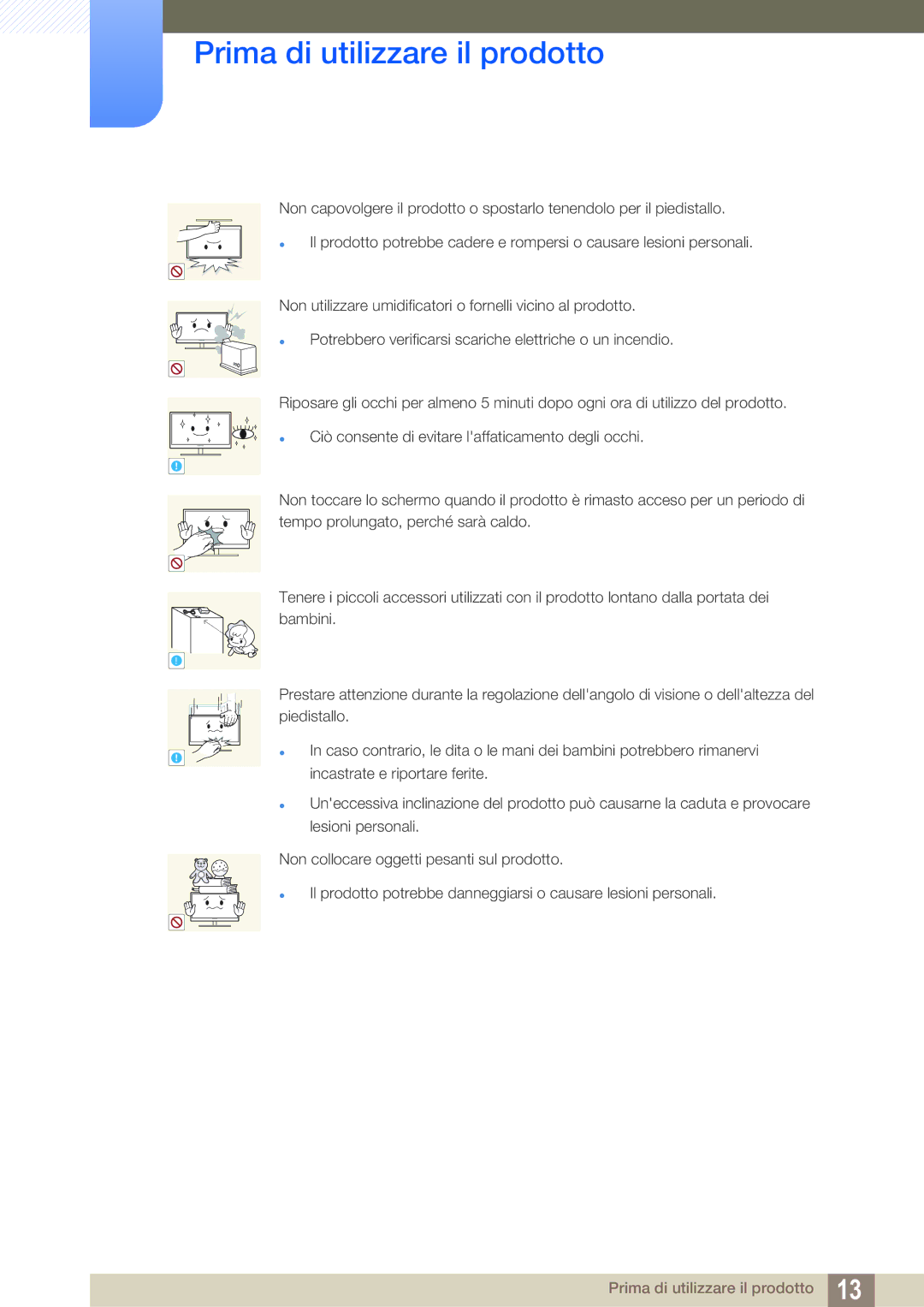 Samsung LS27A850DS/EN manual Prima di utilizzare il prodotto 