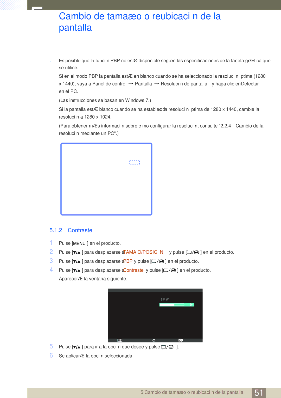 Samsung LS27A850DS/EN, LS27A850DSR/EN manual Contraste 