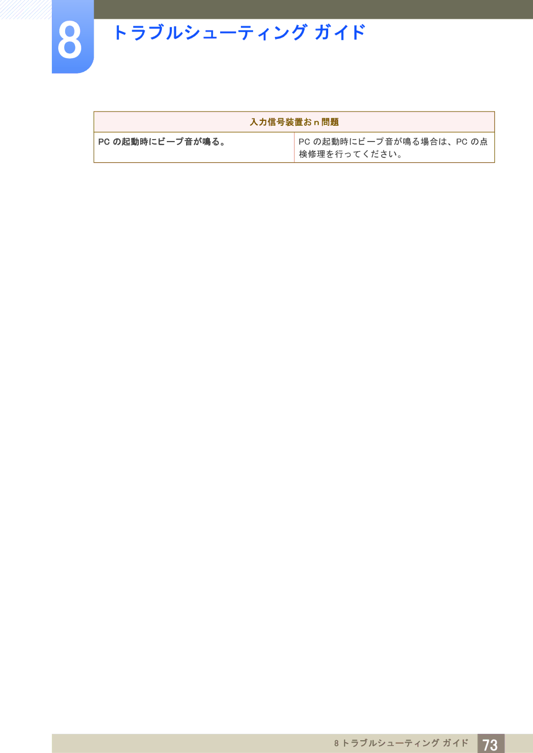 Samsung LS27A850DS/XJ manual 入力信号装置お ｎ 問題 