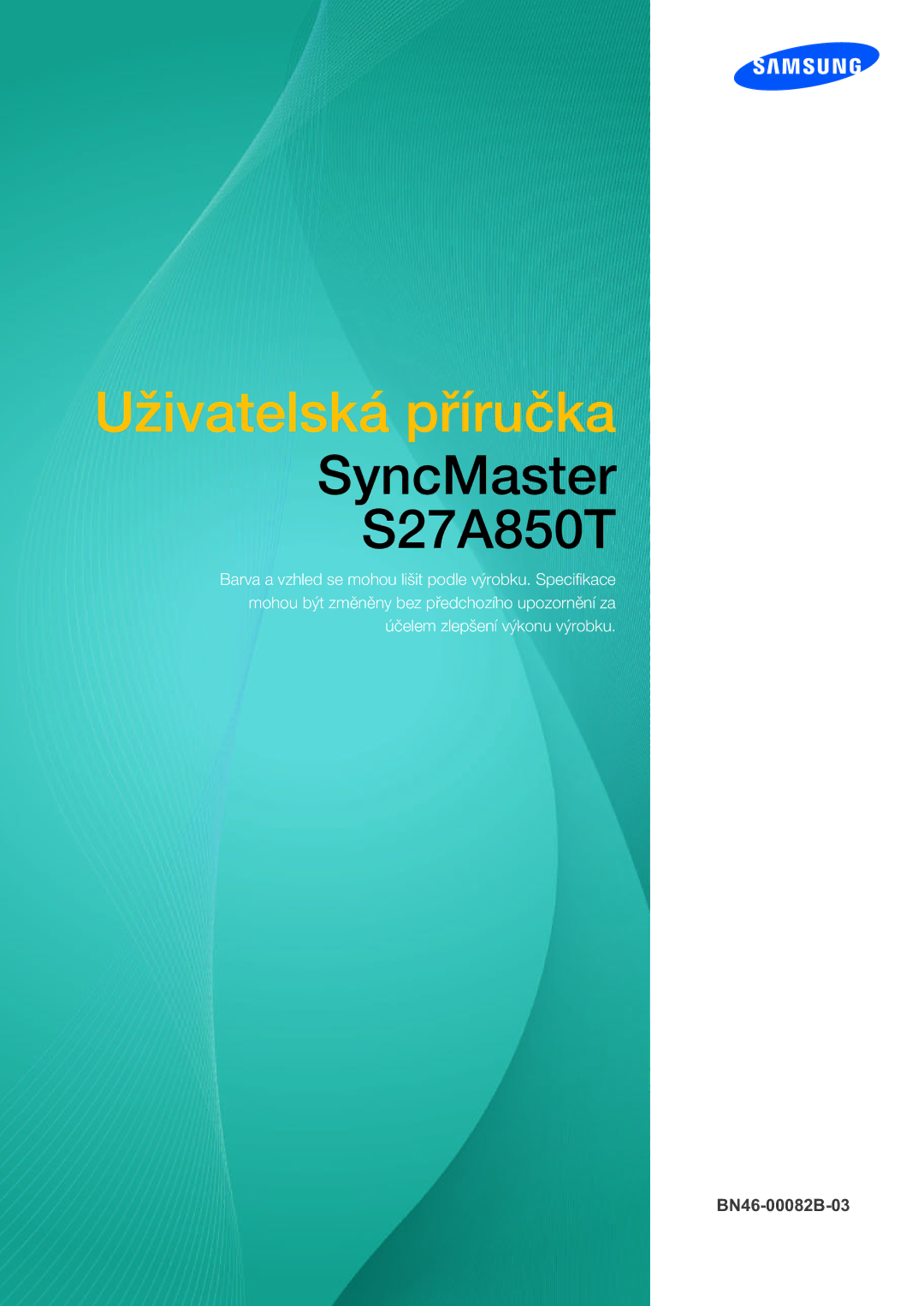 Samsung LS27A850TS/EN manual Uživatelská příručka 