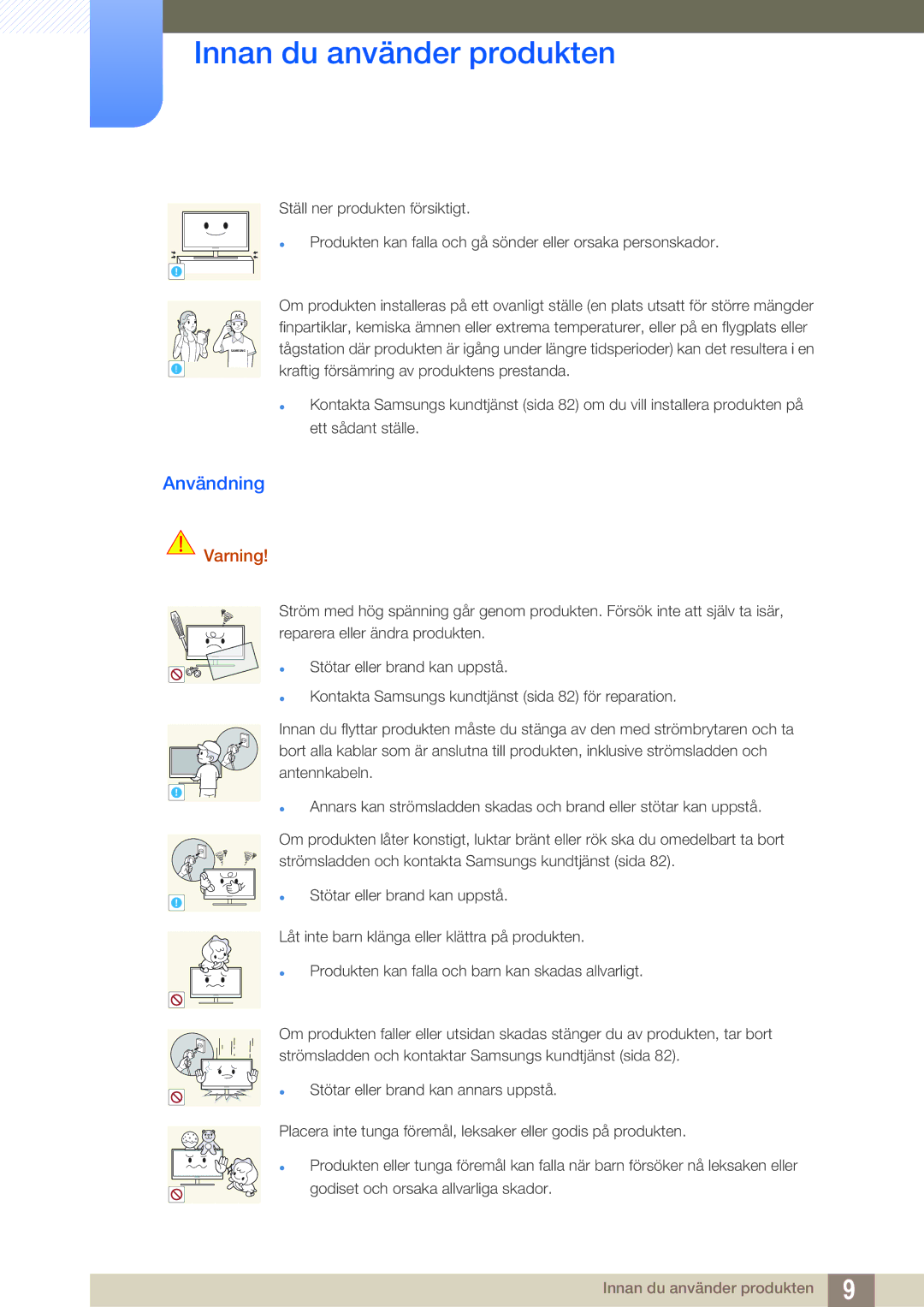 Samsung LS27A850TS/EN manual Användning 