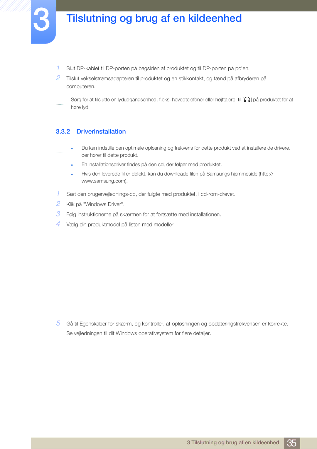 Samsung LS27A950DSL/EN, LS27A950DS/EN manual Driverinstallation 