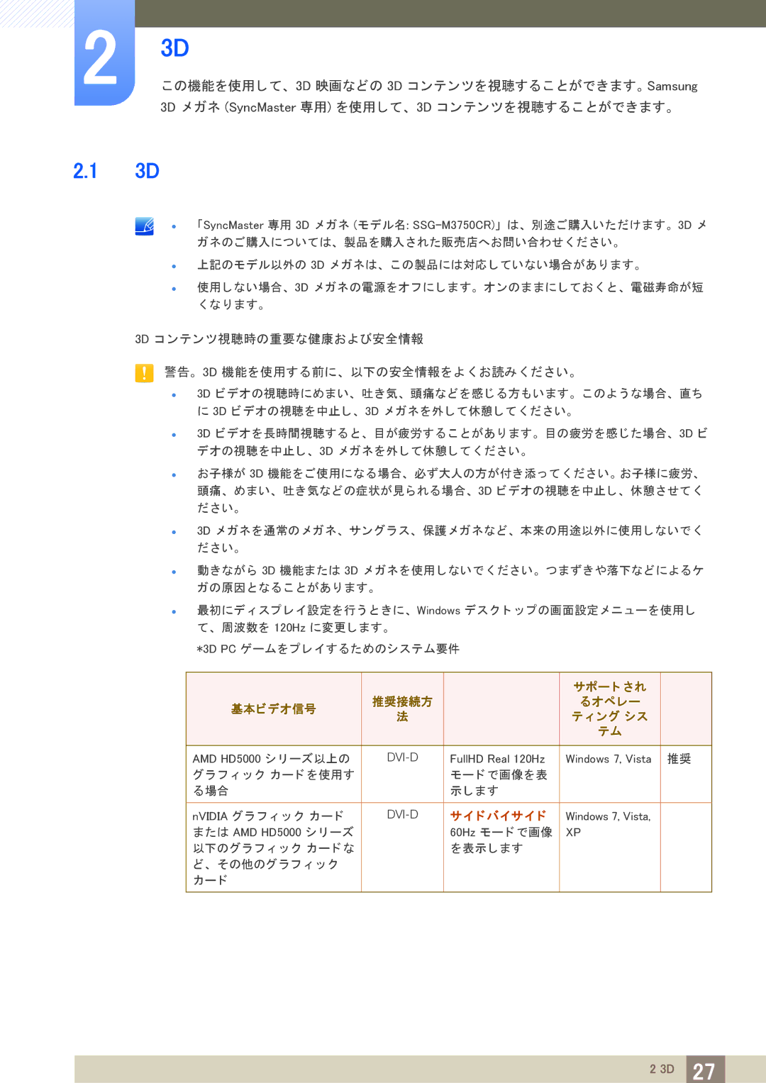 Samsung LS27A950DSL/XJ, LS23A950DS/XJ, LS27A950DS/XJ manual サイ ド バイサイ ド 