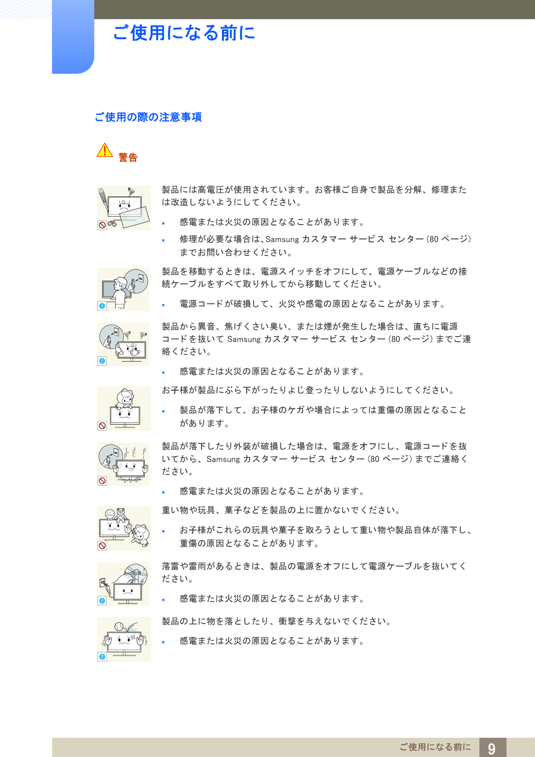 Samsung LS27A950DSL/XJ, LS23A950DS/XJ, LS27A950DS/XJ manual ご使用の際の注意事項 