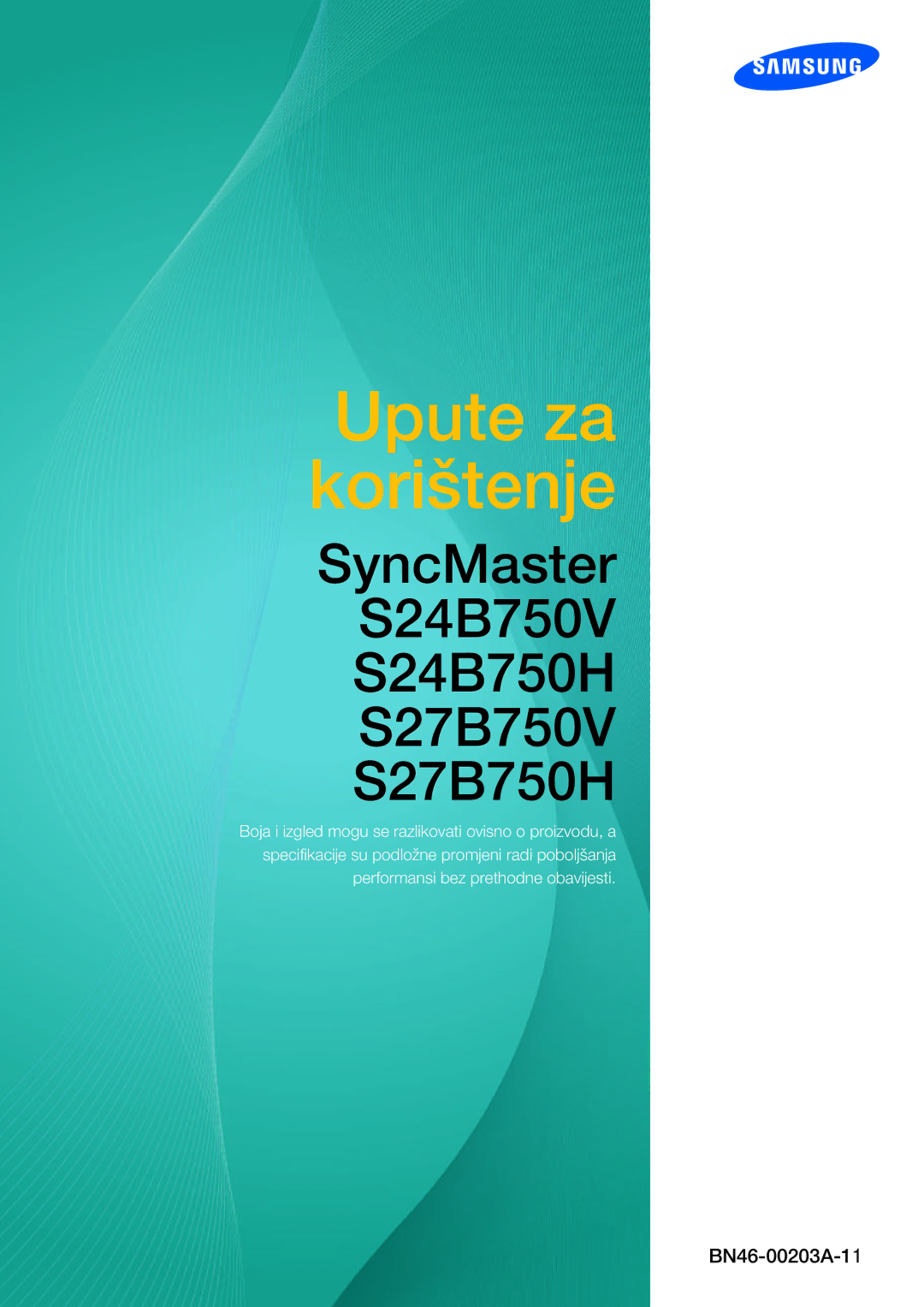 Samsung LS27B750VS/EN manual Upute za korištenje 