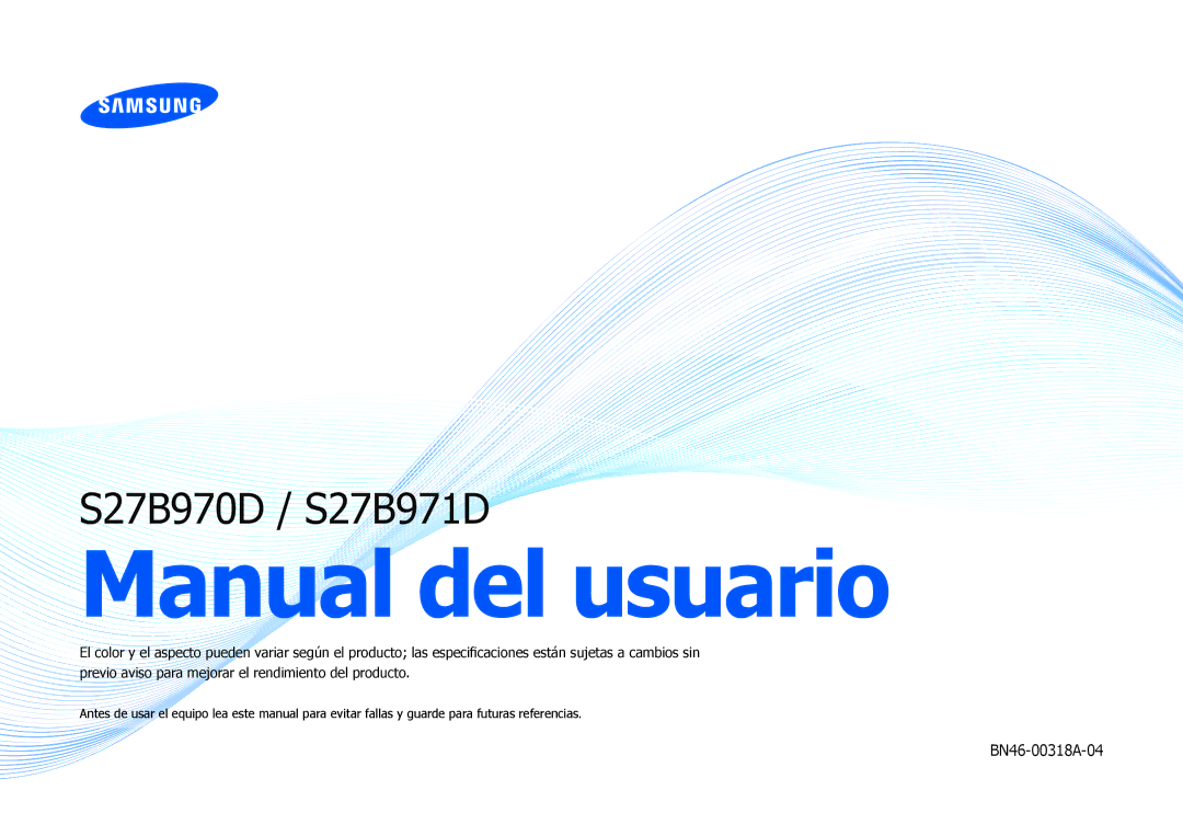 Samsung LS27B970DS/EN manual Manual del usuario 