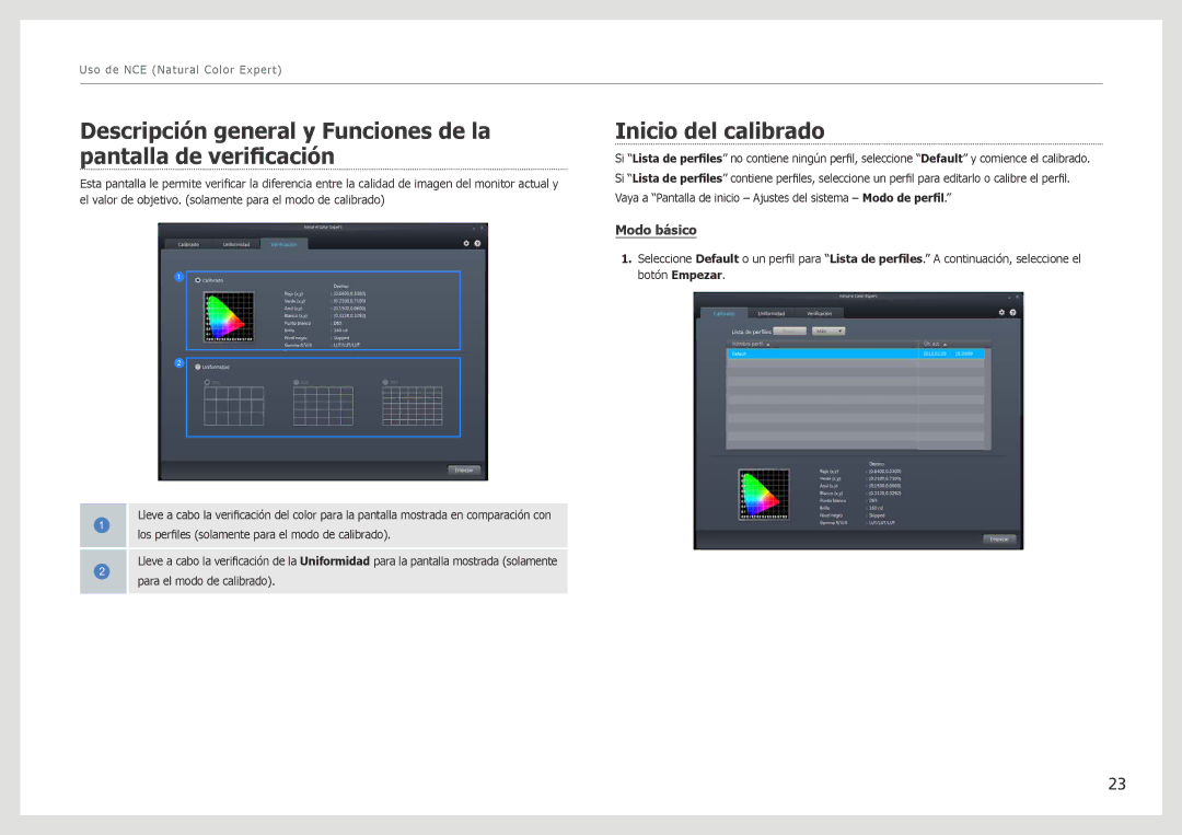 Samsung LS27B970DS/EN manual Inicio del calibrado, Modo básico 