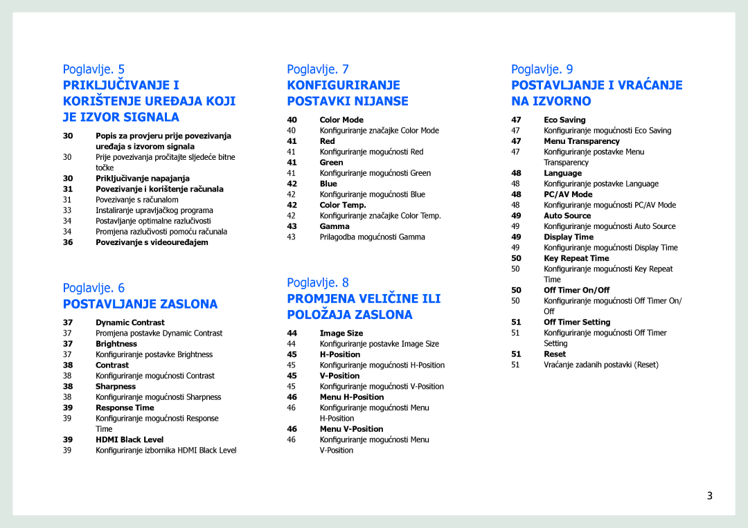 Samsung LS27B970DS/EN manual Priključivanje I Korištenje Uređaja Koji JE Izvor Signala 