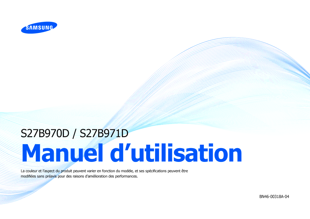 Samsung LS27B970DS/EN, LS27B971DS/EN manual Manuel d’utilisation 