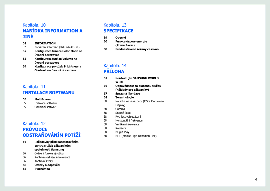 Samsung LS27B971DS/EN, LS27B970DS/EN manual Specifikace 