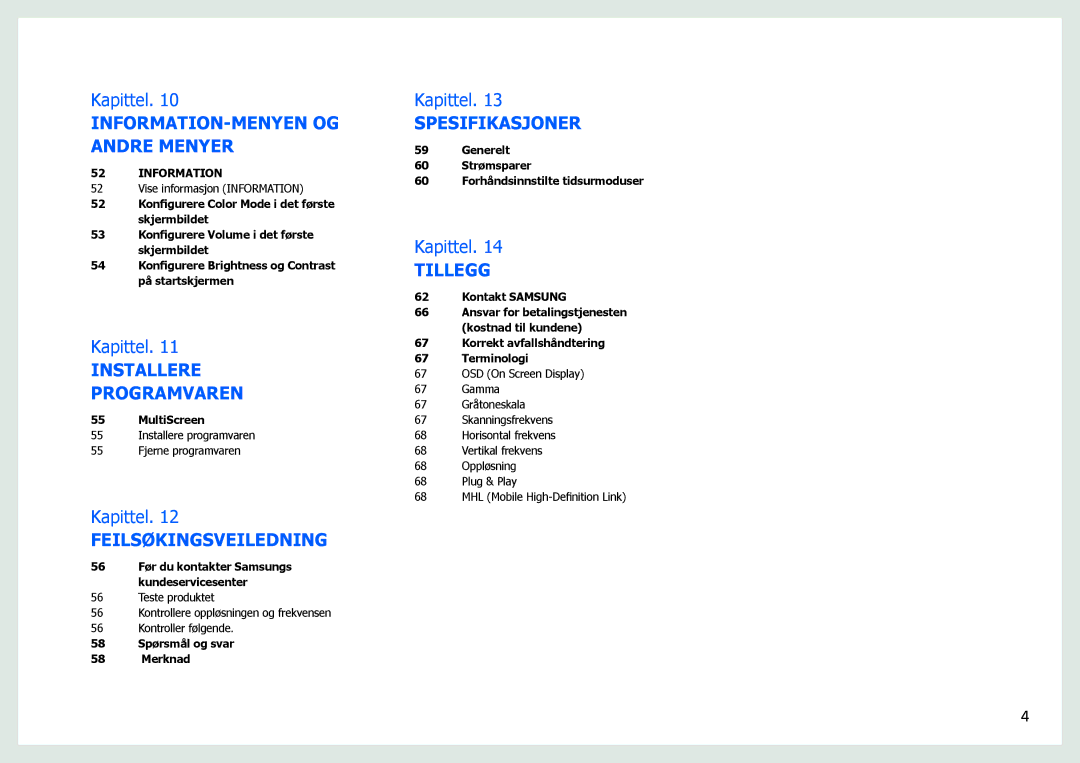 Samsung LS27B971DS/EN, LS27B970DS/EN manual Installere Programvaren 