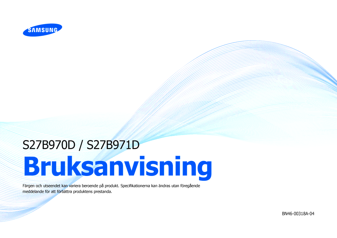 Samsung LS27B970DS/EN, LS27B971DS/EN manual Bruksanvisning 