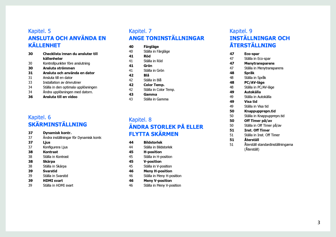 Samsung LS27B970DS/EN, LS27B971DS/EN manual Ansluta OCH Använda EN Källenhet 