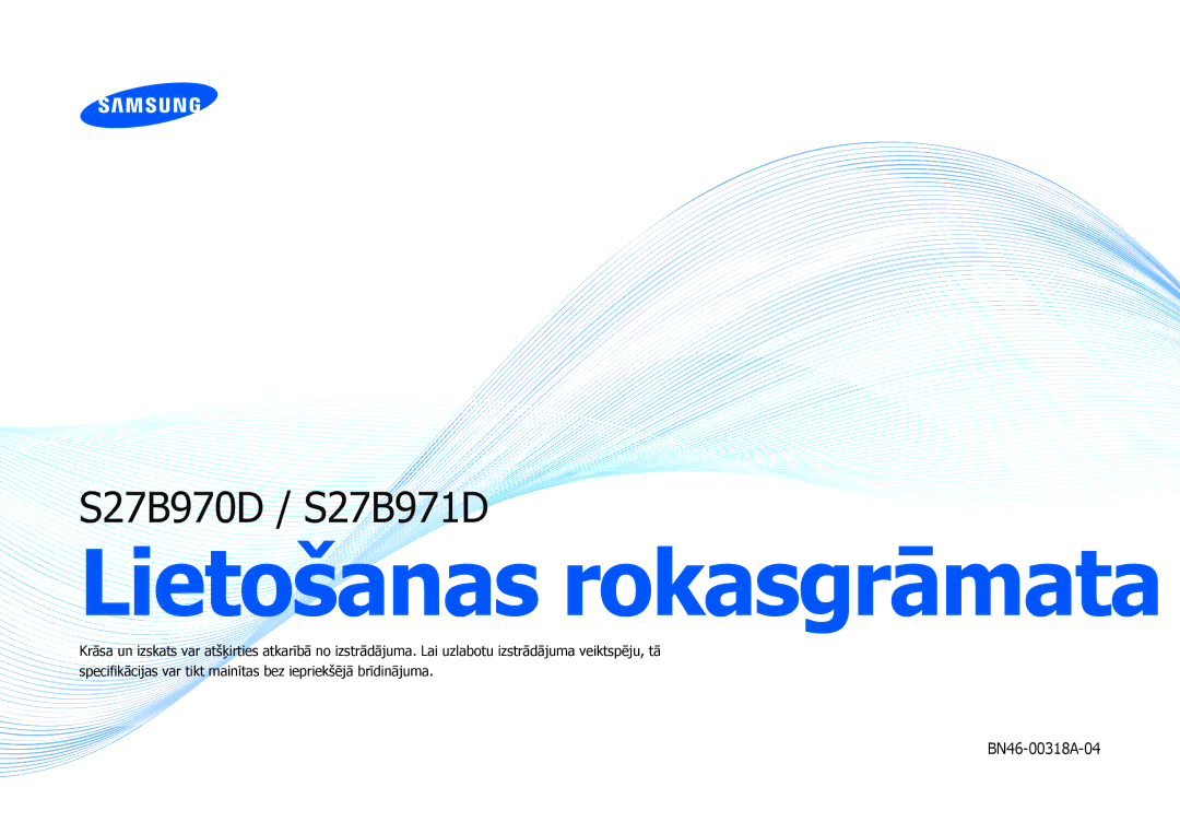 Samsung LS27B970DS/EN, LS27B971DS/EN manual Lietošanas rokasgrāmata 