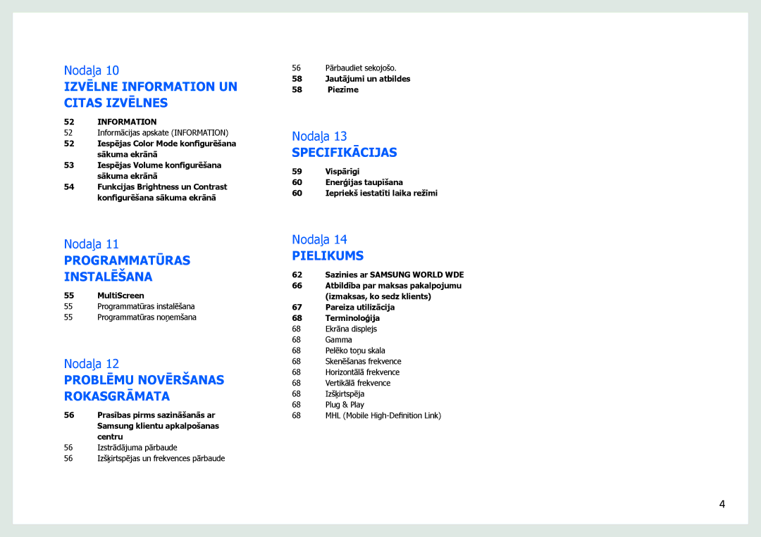 Samsung LS27B971DS/EN, LS27B970DS/EN manual Specifikācijas 