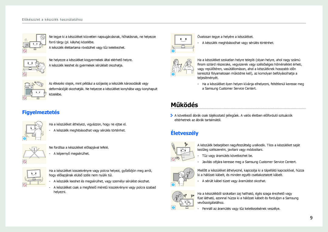 Samsung LS27B970DS/EN, LS27B971DS/EN manual Működés 