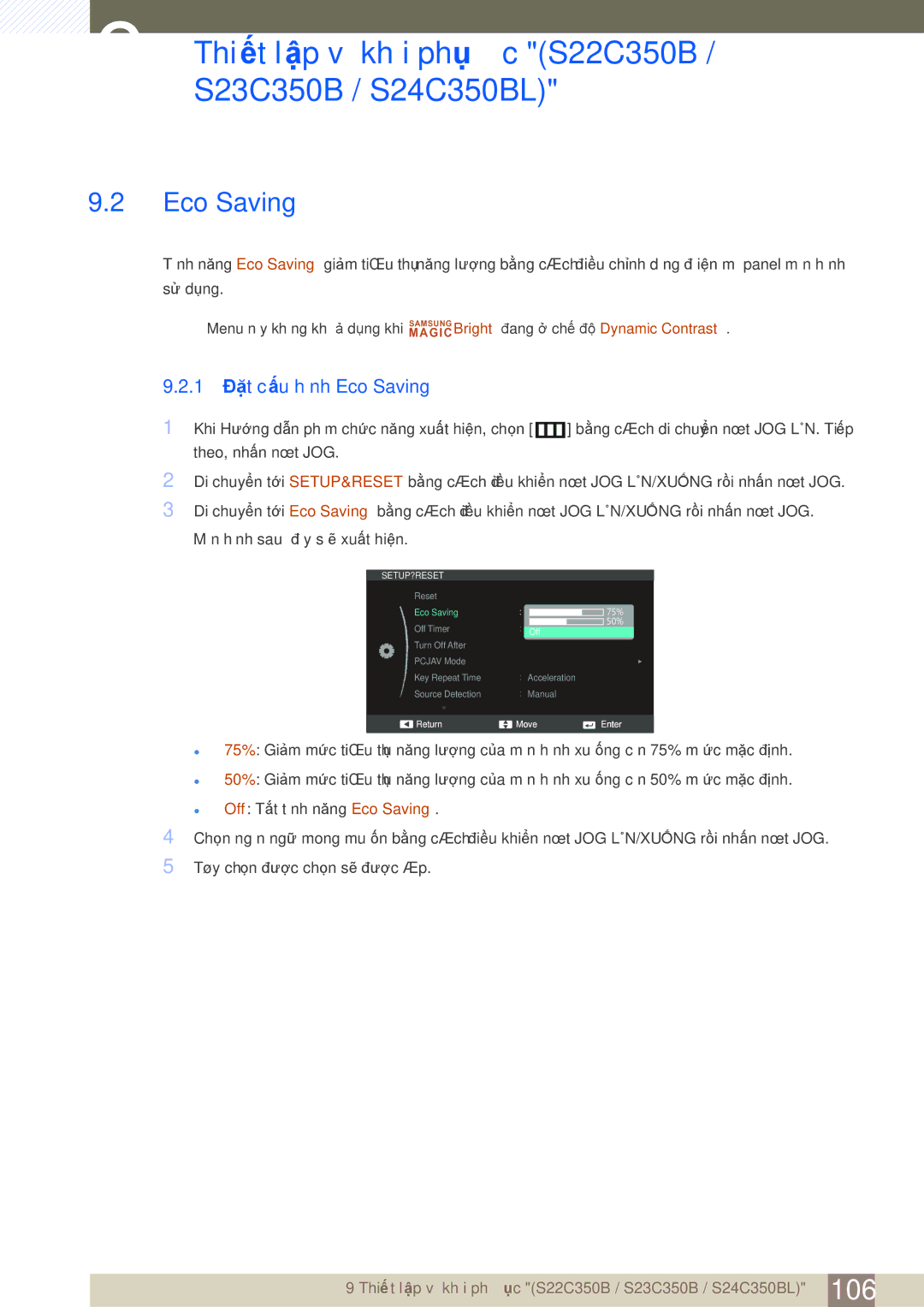 Samsung LS23C350HSMXV, LS27C350HS/XV, LS24C350HL/XV, LS22D300NY/XV manual Return Move Enter 