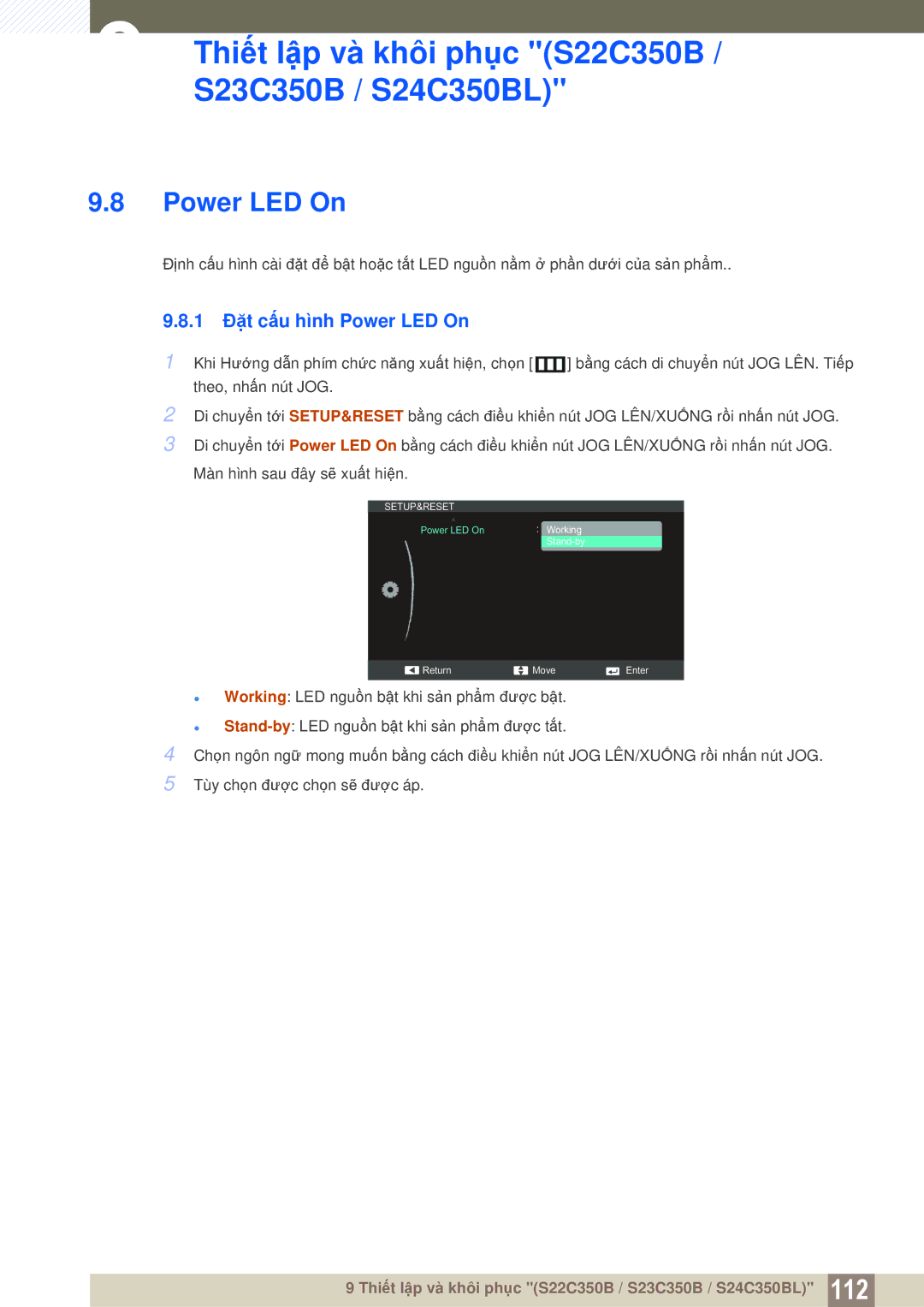 Samsung LS27C350HS/XV, LS24C350HL/XV, LS23C350HSMXV, LS22D300NY/XV manual  Working 