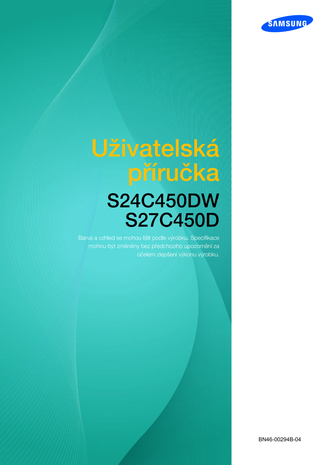 Samsung LS24C45UDW/EN, LS27C45UDS/EN, LS24C45UDW/CI, LS27C45UDS/CI manual S24C450DW S27C450D 