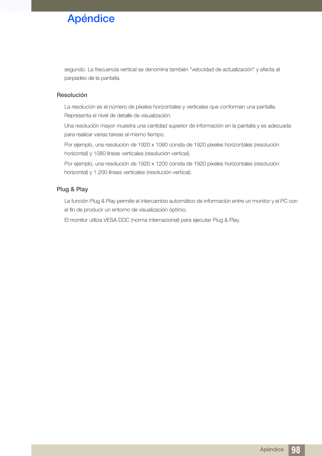 Samsung LS24C570HL/EN, LS27C570HS/EN, LS24C750PS/EN, LS27C750PS/EN, LS23C570HS/EN manual Resolución 