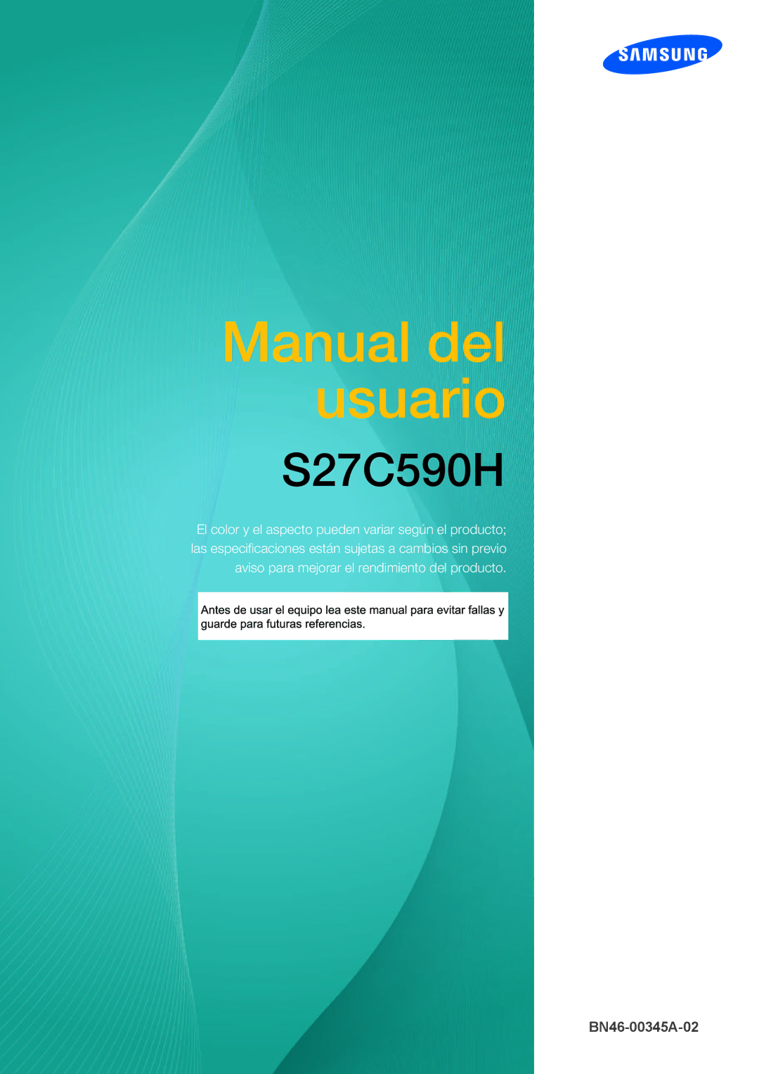 Samsung LS27C590HS/EN manual Benutzerhandbuch 