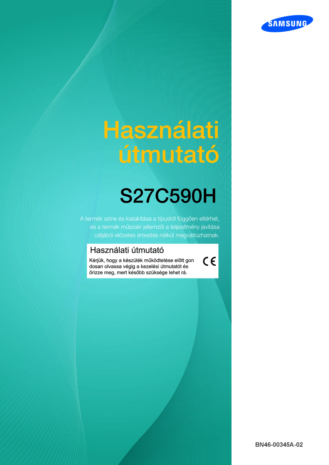 Samsung LS27C590HS/EN manual Használati Útmutató 